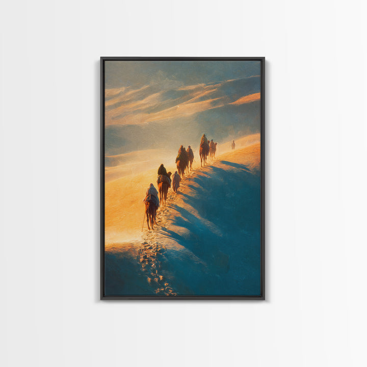 Dawn Of Promise – Framed Canvas Print – Christian Art Print – Christian Wall Art – Christmas Art – Christian Christmas – Modern Christian A