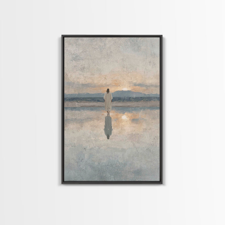 Desert Pilgrims – Framed Canvas Print – Christian Wall Art – Christian Art Canvas – Moody Christian Art – Christmas Art Prints