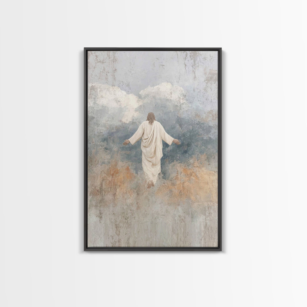 Eternal Light – Framed Canvas Print – Jesus Painting – Christian Art Canvas – Christian Wall Art – Christian Art – Large Christian Painting