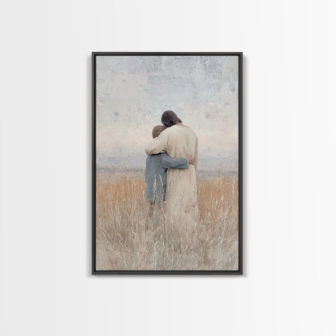 Fields Of Mercy – Framed Canvas Print – Christian Wall Art – Christian Art Canvas – Jesus Painting – Christian Art Print – Subtle Christian