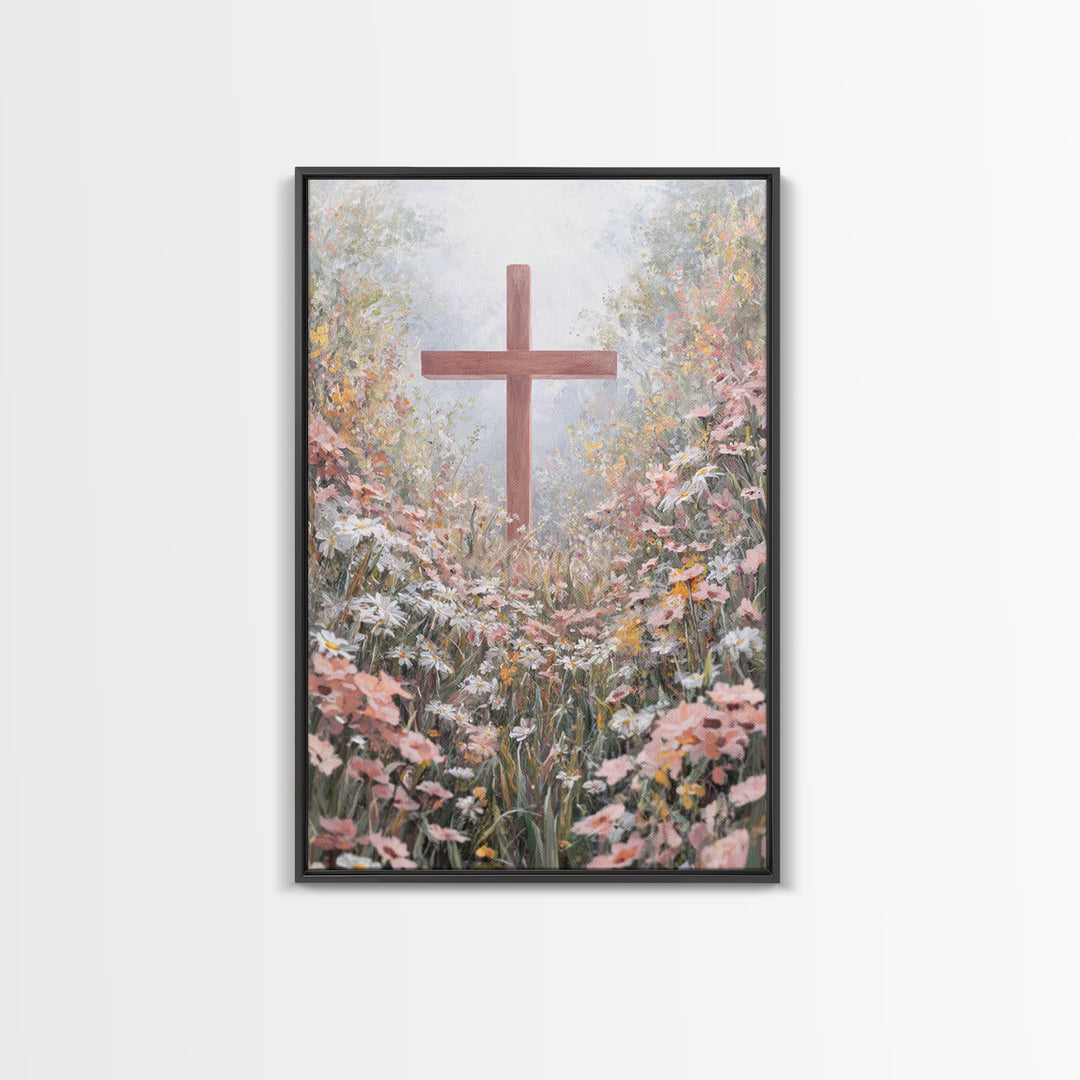 Pathway Of Faith – Framed Canvas Print – Christian Wall Art – Christian Art Canvas – Christian Art Work – Christian Decor – Modern Christia