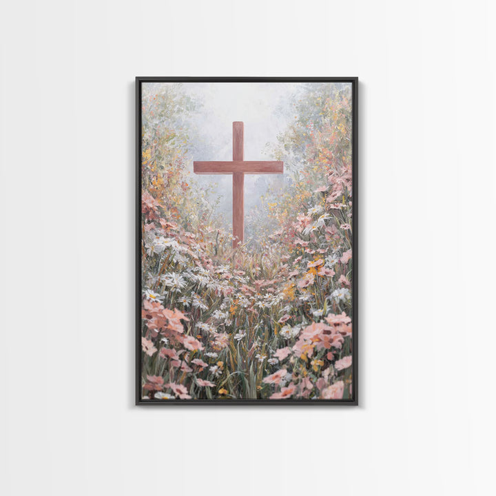 Pathway Of Faith – Framed Canvas Print – Christian Wall Art – Christian Art Canvas – Christian Art Work – Christian Decor – Modern Christia