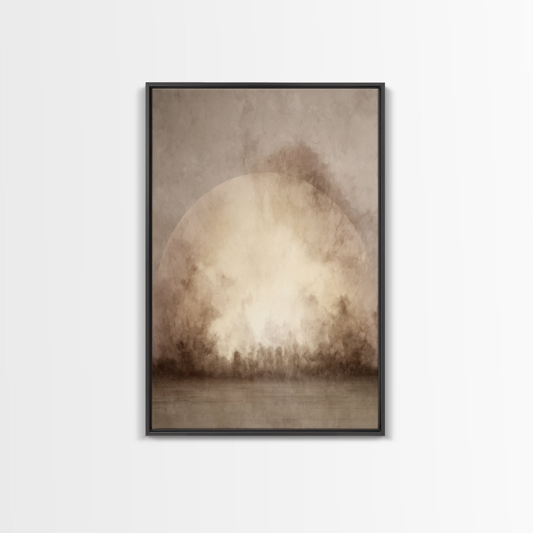 Dawn Of Hope - Framed Canvas Print - Christian Art Canvas - Christian Wall Art - Moody Christian Art - Christian Painting - Christian Gift
