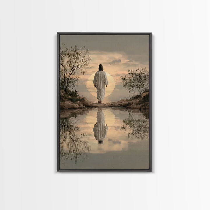 Eternal Pathway – Framed Canvas Print – Christian Wall Art – Christian Art Canvas – Jesus Painting – Christian Art Print – Subtle Christian
