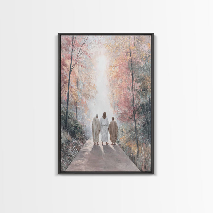 Path of Grace – Framed Canvas Print – Christian Art Canvas – Jesus Painting – Christian Wall Art – Christian Christmas Art – Christian Gift