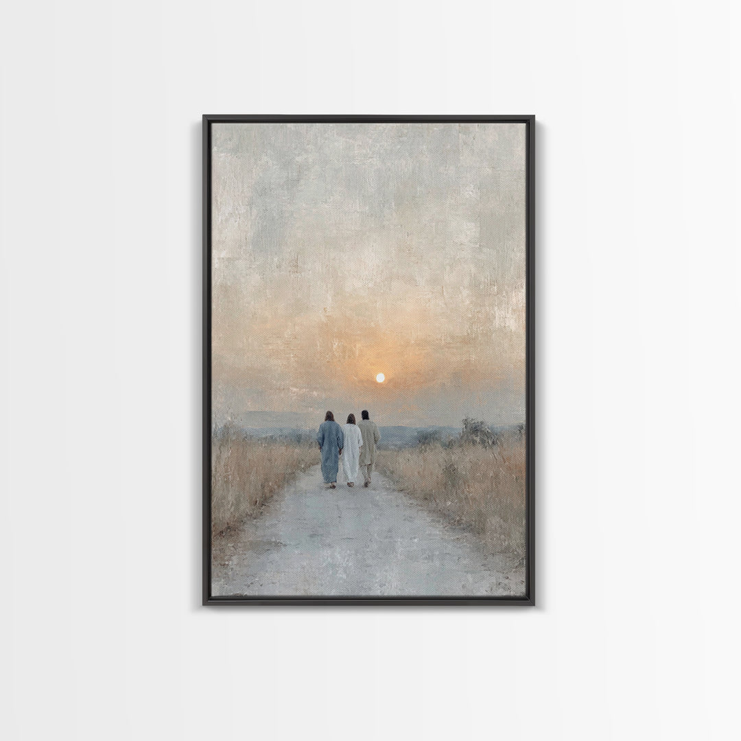 Wanderers of Light | Framed Canvas Print | Christian Wall Art | Christian Art Canvas | Jesus Painting | Vintage Christian Art | Christian C