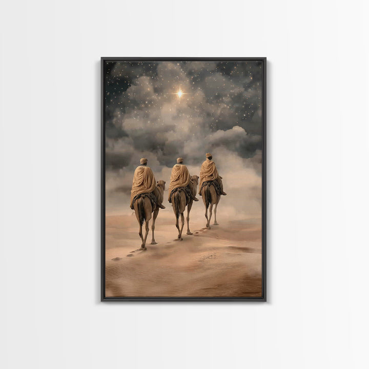 Star of the East, Framed Canvas Print, Christian Wall Art, Christian Art Canvas, Christmas Art Prints, Christian Christmas Art, Christian G
