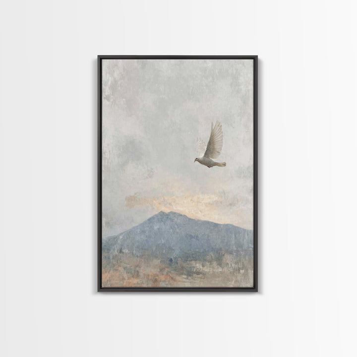 Spirit of Peace – Framed Canvas Print – Christian Wall Art – Christian Art Canvas – Minimalist Christian Art – Christian Art Print – Unique