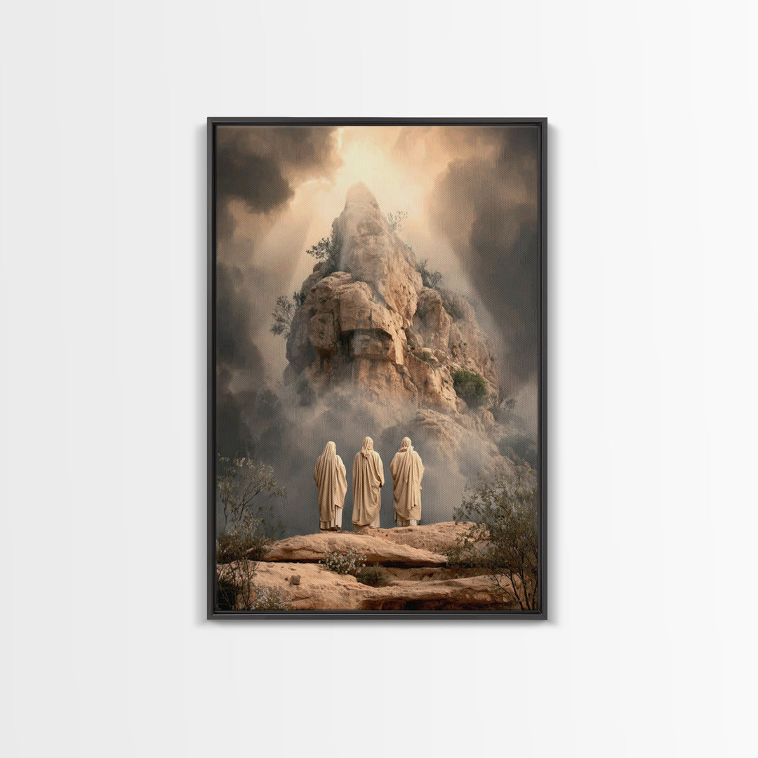 Summit of Glory – Framed Canvas Print – Christian Art Canvas – Christian Wall Art – Jesus Painting – Modern Christian Art – Christian Gift