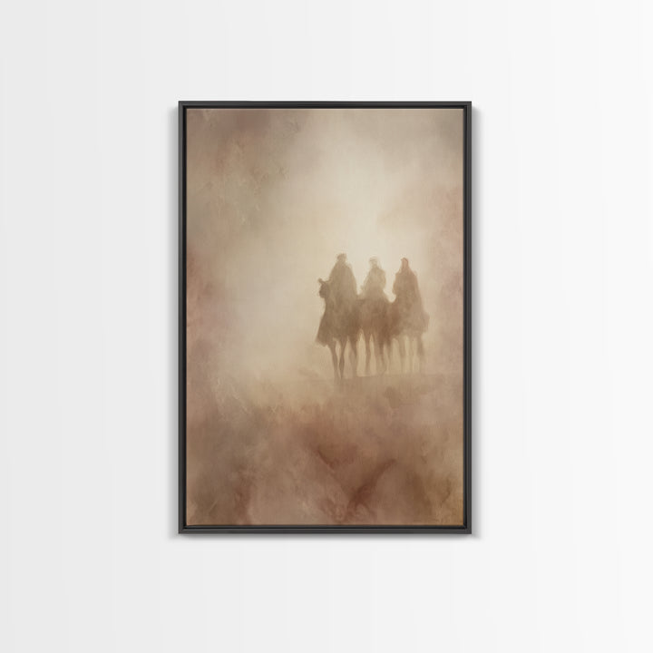 Sacred Mist – Framed Canvas Print – Christian Christmas Art – Christian Wall Art – Christian Art Canvas – Jesus Painting