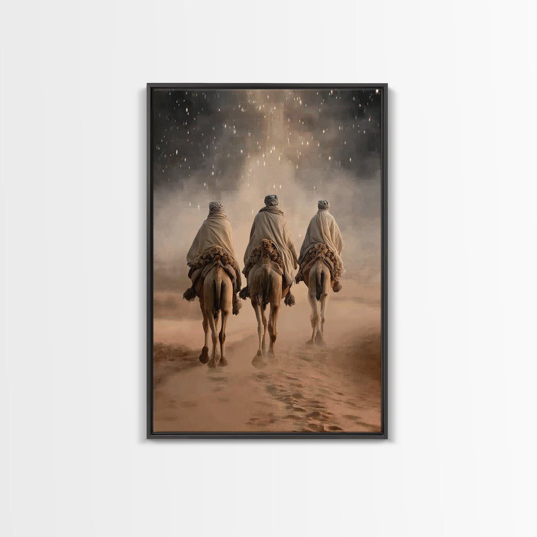 Star of Passage – Framed Canvas Print – Christian Wall Art – Christian Art Canvas – Christian Christmas Art – Jesus Painting – Christmas Ar