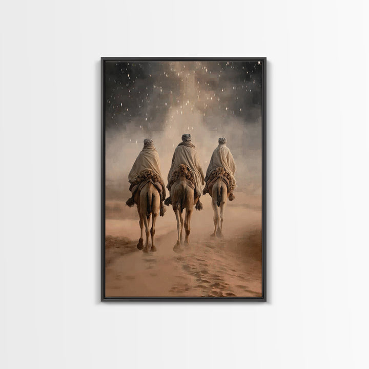 Star of Passage – Framed Canvas Print – Christian Wall Art – Christian Art Canvas – Christian Christmas Art – Jesus Painting – Christmas Ar
