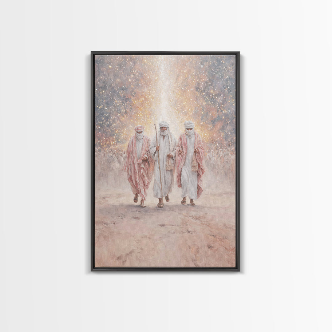 Desert Prophets – Framed Canvas Print – Christian Art Canvas – Christmas Art – Christian Wall Art – Christian Christmas Art – Jesus Paintin
