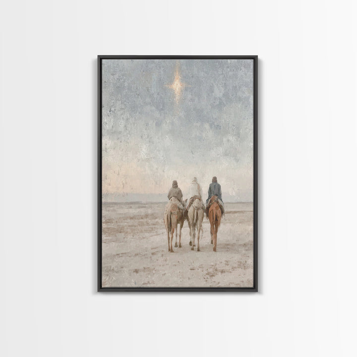Gifts of Dawn – Framed Canvas Print – Christian Christmas Art – Christian Art Canvas – Christmas Art – Christian Wall Art – Jesus Painting