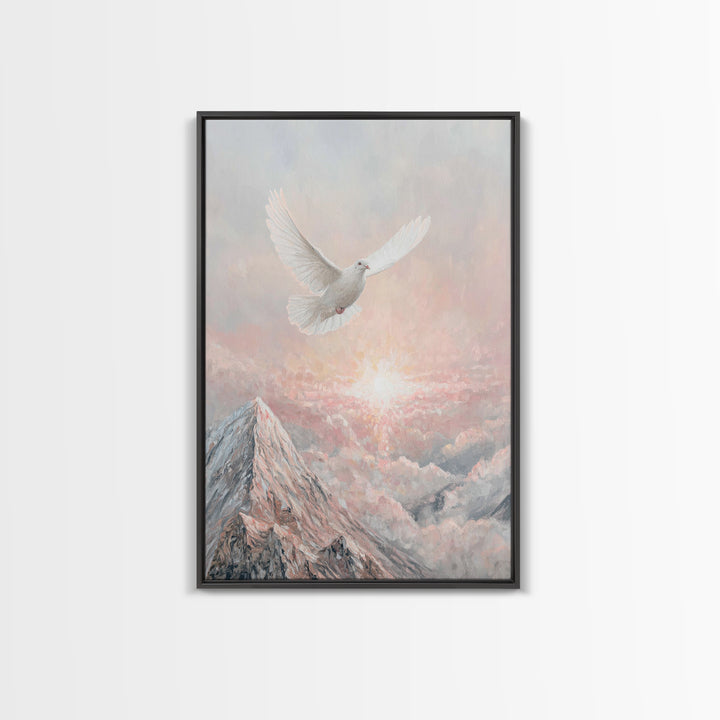 Rise of Peace – Framed Canvas Print – Christian Wall Art – Christian Art Canvas – Christian Art Print – Modern Christian Art – Christian Pa