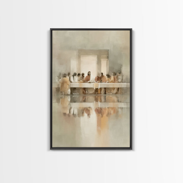 Radiant Communion, Framed Canvas Print, Christian Art Canvas, Christian Wall Art, Jesus Painting, Christian Decorations, Modern Christian A