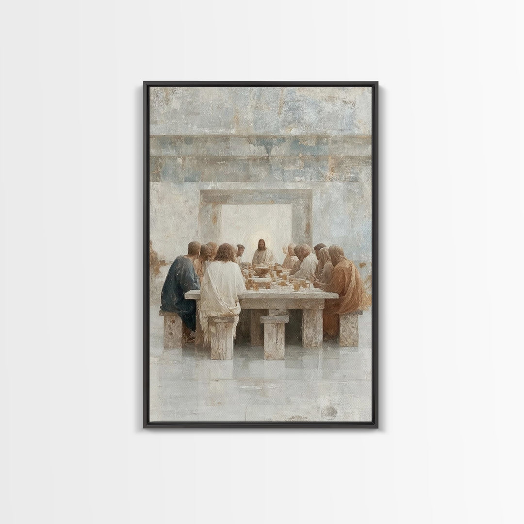 Haven Of Fellowship | Framed Canvas Print | Christian Wall Art | Christian Art Canvas | Vintage Christian Art | Christian Gift | Jesus Pain