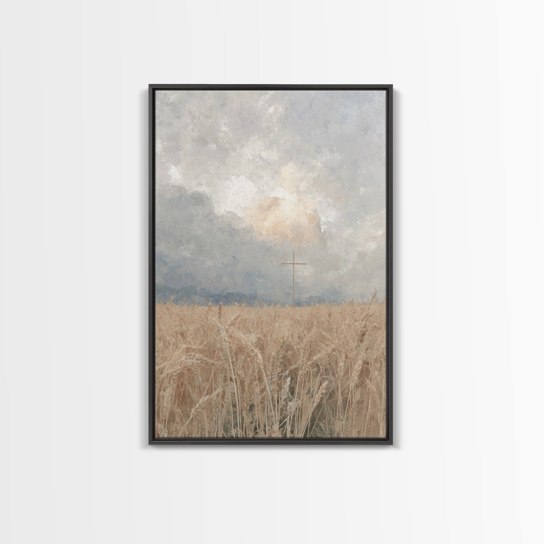 Golden Covenant | Framed Canvas Print | Christian Art Canvas | Christian Wall Art | Subtle Christian Art | Christian Gift | Christian Paint