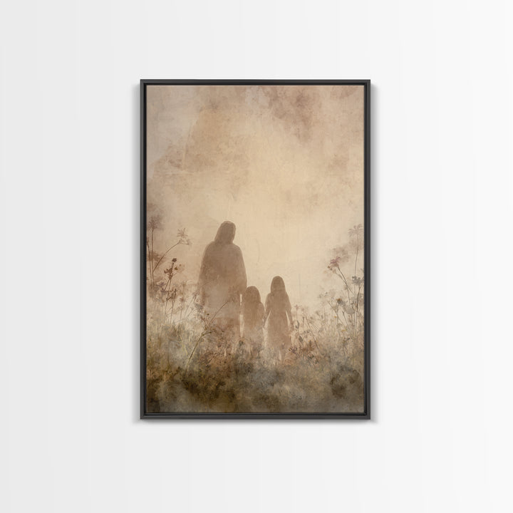 Path Of Grace | Framed Canvas Print | Christian Wall Art | Christian Art Canvas | Abstract Christian Art | Christian Gift | Christian Decor