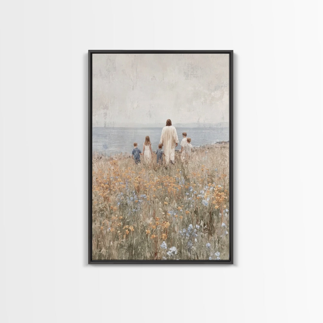 Dawn Of Grace – Framed Canvas Print – Christian Art Canvas – Jesus Painting – Christian Wall Art – Christmas Art – Christian Gift Ideas – P