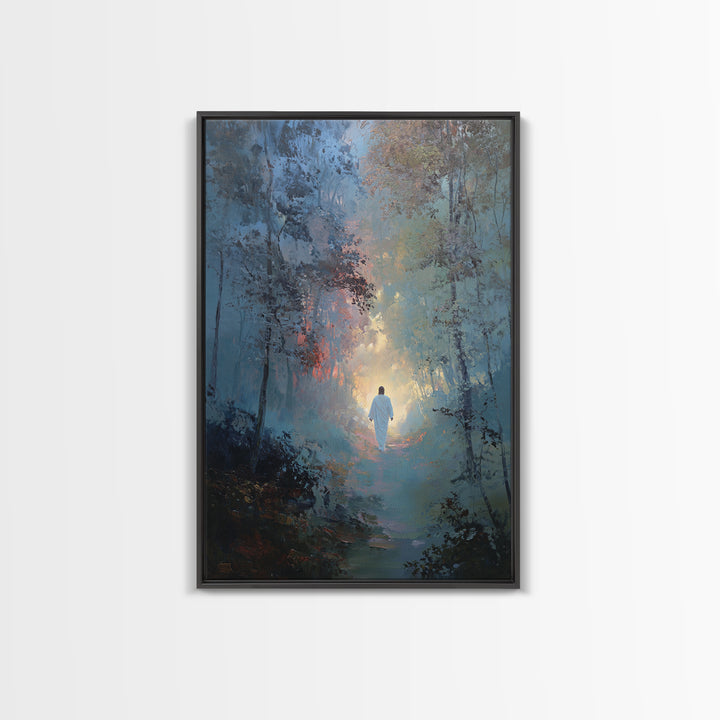 Walk Of Mercy – Framed Canvas Print – Christian Wall Art – Jesus Painting – Christian Art Canvas – Modern Christian Art – Christian Paintin
