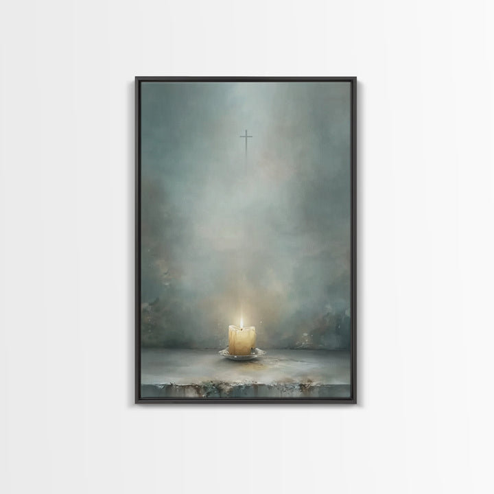 Star of Promise | Framed Canvas Print | Christian Wall Art | Christmas Art | Christian Decorations | Christian Christmas Decor | Christian