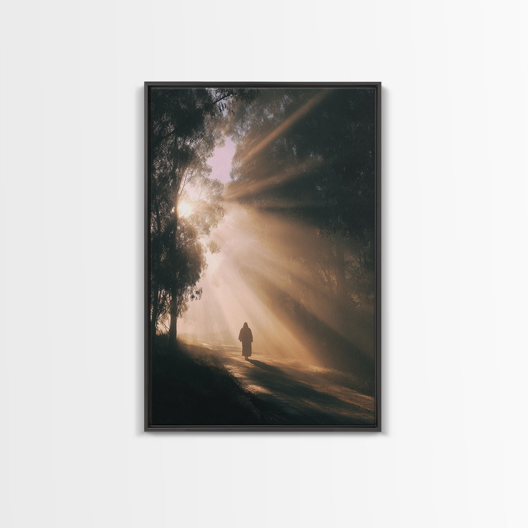 Quiet Meadow – Framed Canvas Print – Christian Art Canvas – Christian Painting – Subtle Christian Art – Christian Wall Art – Christmas Art