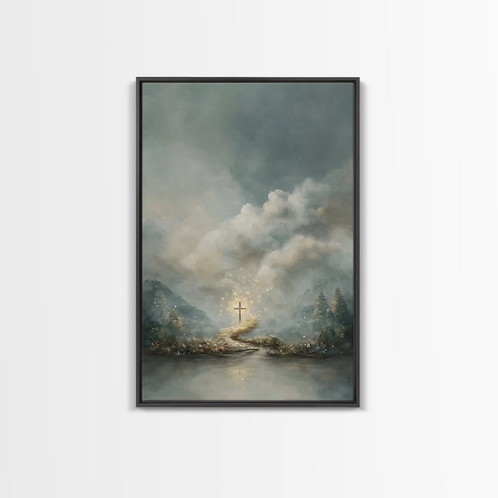 Path Of Glory – Framed Canvas Print – Christian Wall Art – Christian Art Canvas – Christian Paintings – Moody Christian Art