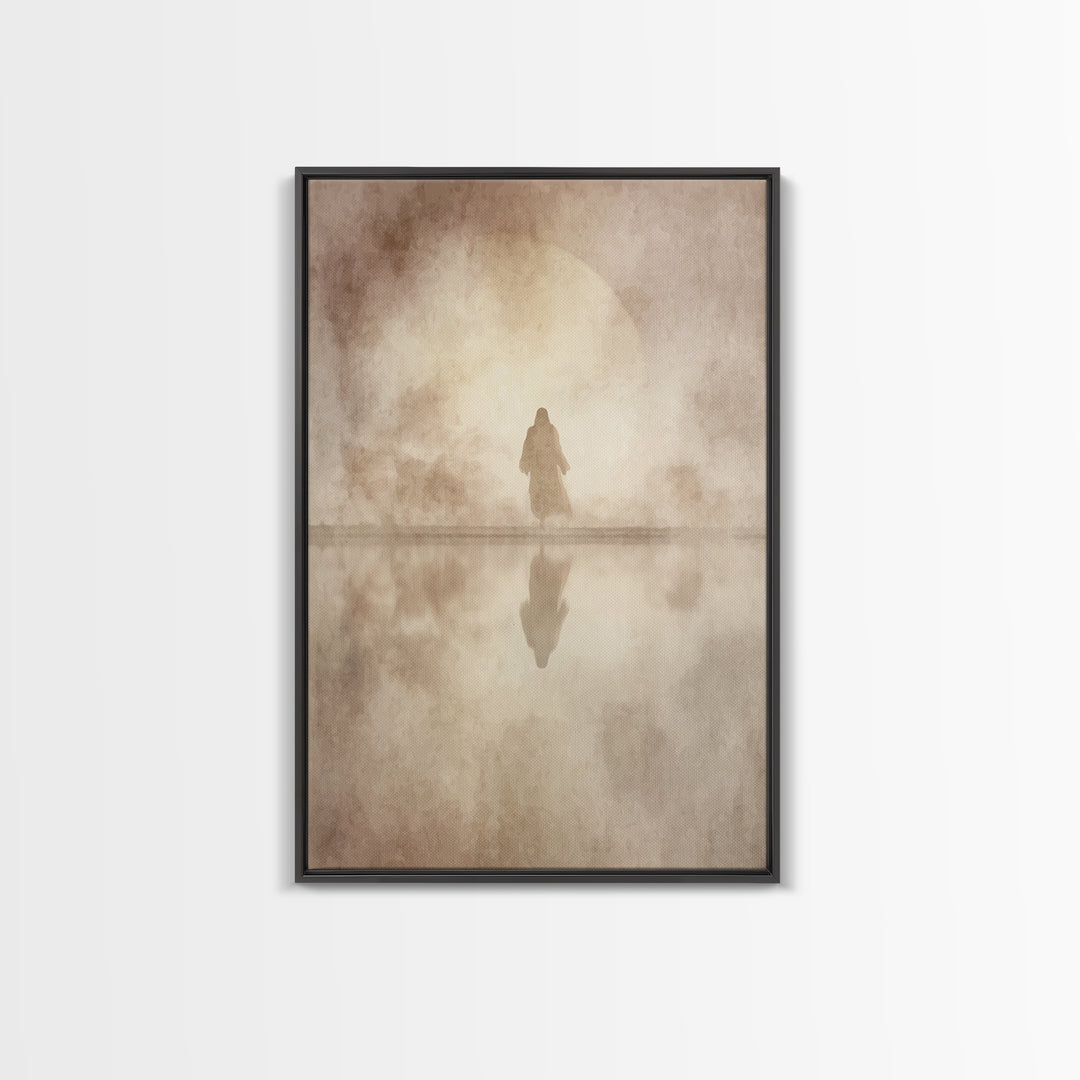 Sacred Horizon – Framed Canvas Print – Jesus Painting – Christian Wall Art – Christian Art Canvas – Christian Gift – Christian Decor