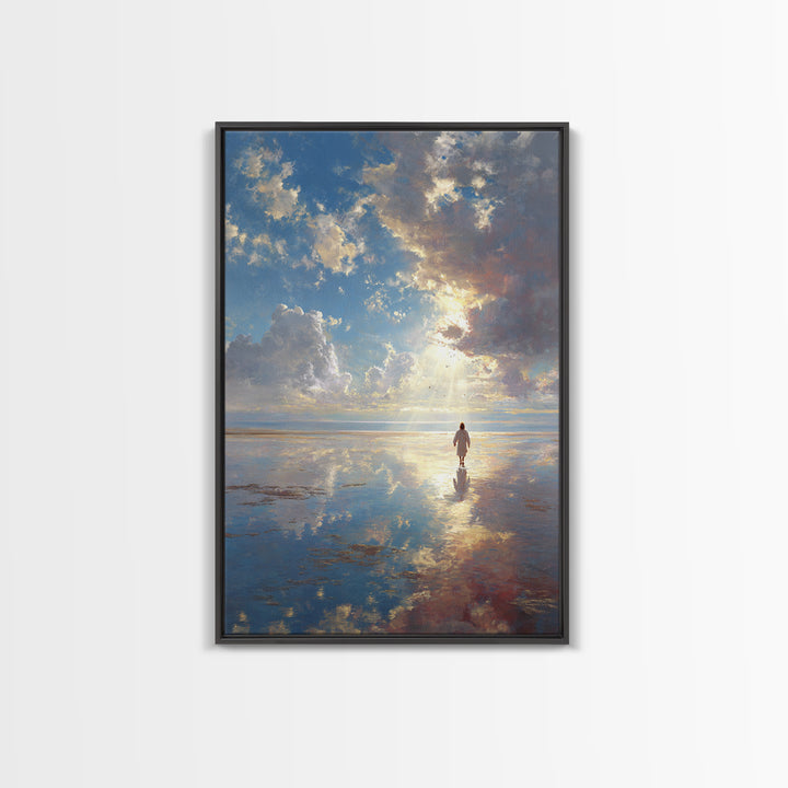Radiant Promise | Framed Canvas Print | Christian Wall Art | Christian Art Canvas | Christian Gift | Jesus Painting | Christian Decor