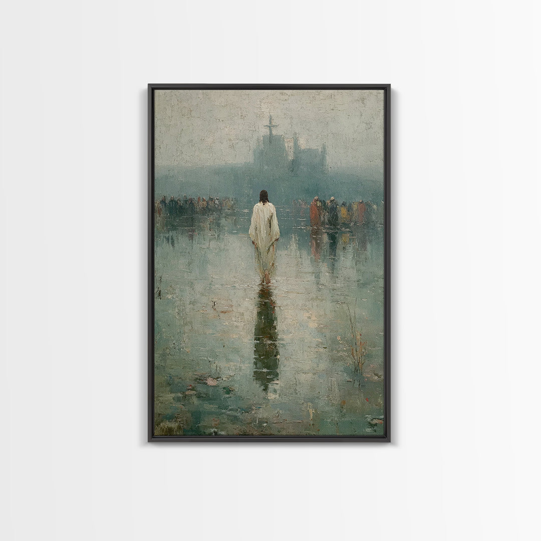 Silent Majesty, Framed Canvas Print, Christian Art Canvas, Christian Wall Art, Christian Gift, Jesus Painting, Christian Decor