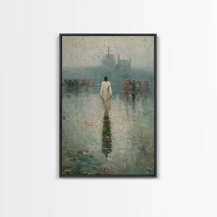 Silent Majesty, Framed Canvas Print, Christian Art Canvas, Christian Wall Art, Christian Gift, Jesus Painting, Christian Decor