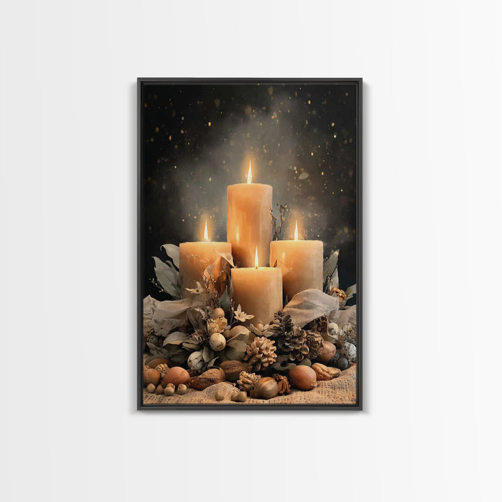 Gifts Of Illumination - Framed Canvas Print - Christian Art Canvas - Christian Decor - Christian Christmas Art - Christian Wall Art - Chris