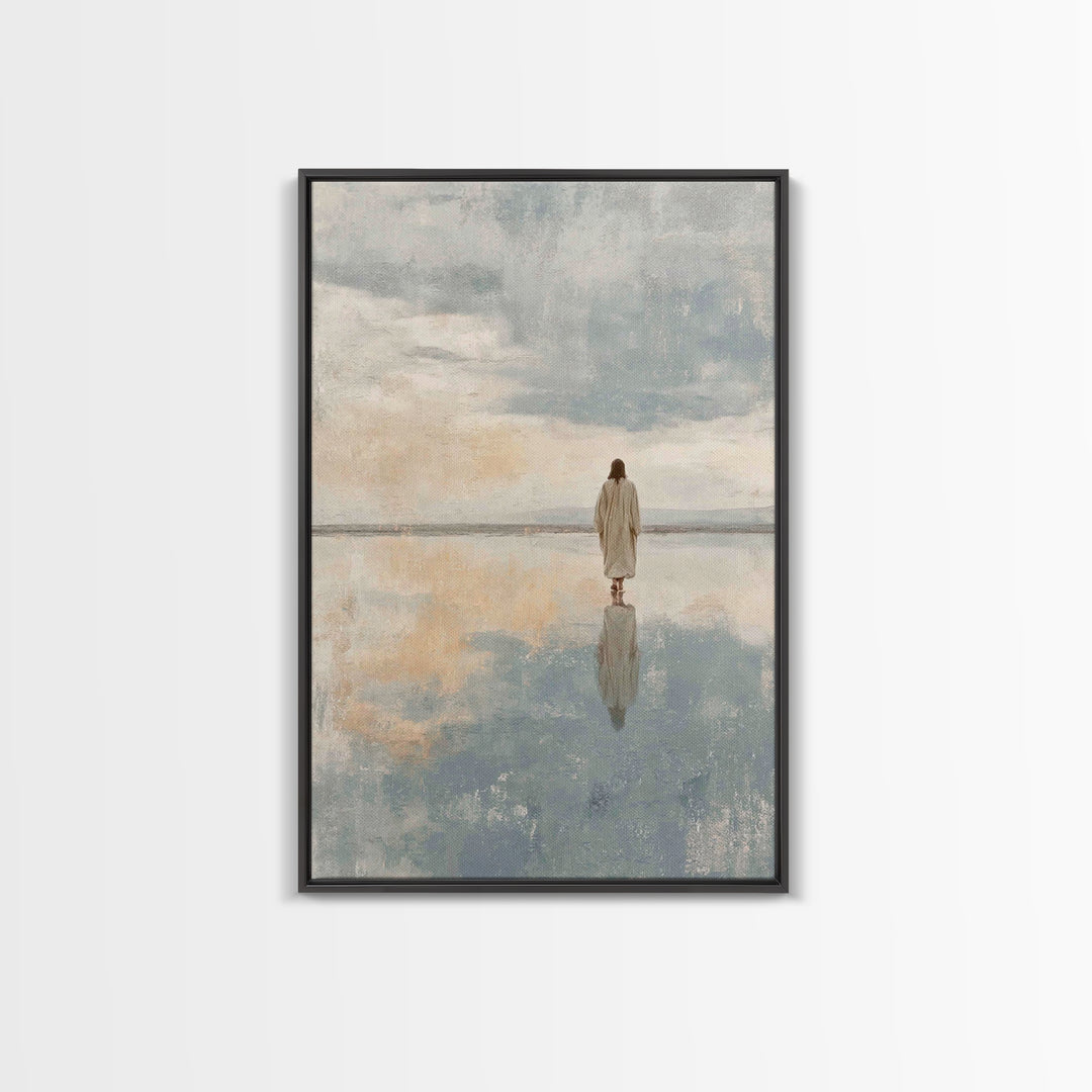 Calm Reverence | Framed Canvas Print | Christian Decor | Christian Art Canvas | Christian Gift | Christian Wall Art | Jesus Painting