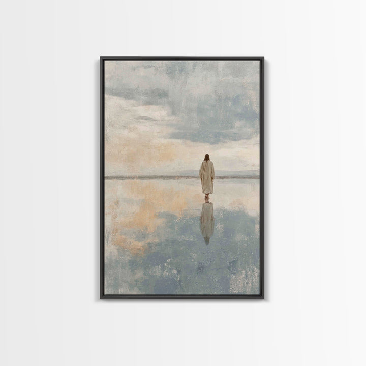 Calm Reverence | Framed Canvas Print | Christian Decor | Christian Art Canvas | Christian Gift | Christian Wall Art | Jesus Painting