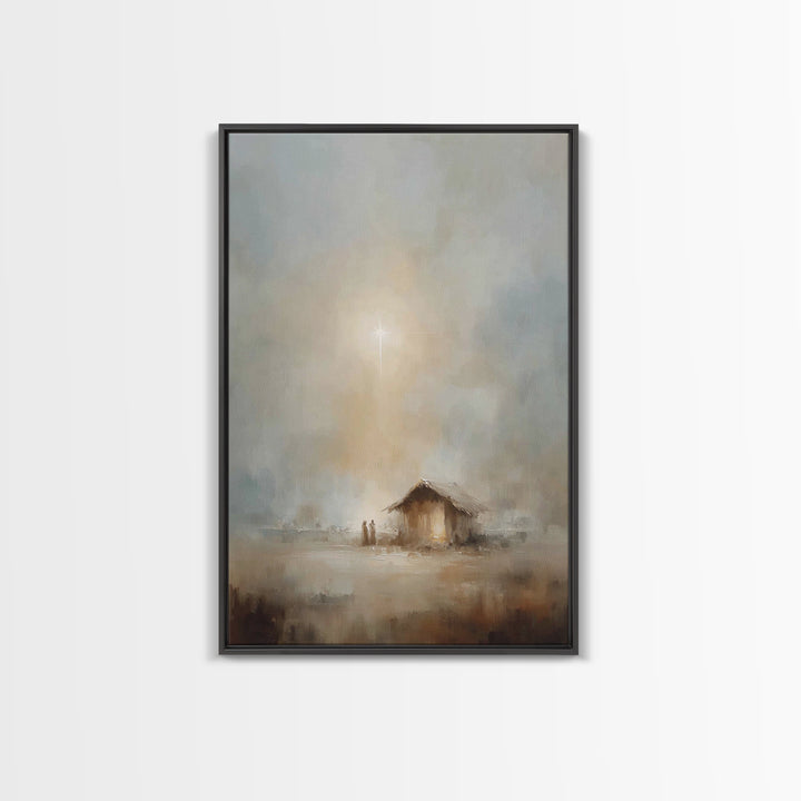 Bethlehem Peace, Framed Canvas Print, Christian Art Print, Christmas Wall Art, Christian Christmas Art, Christian Gift Ideas, Jesus Art Pri