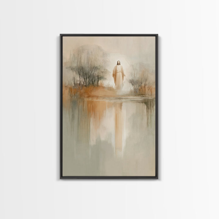 Radiant Messiah – Framed Canvas Print – Christian Wall Art – Jesus Painting – Vintage Christian Art – Christian Art Canvas – Christian Chri