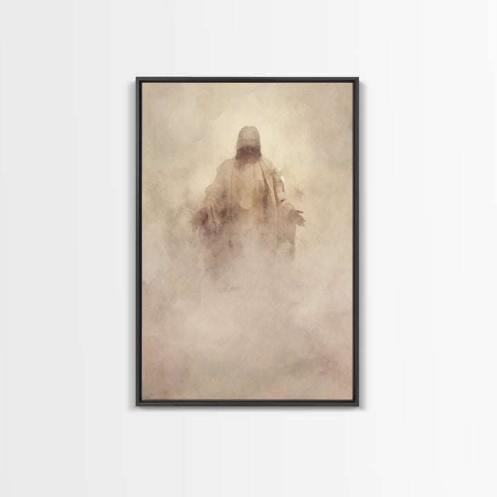 Eternal Presence – Framed Canvas Print – Christian Wall Art – Christian Art Canvas – Abstract Christian Art – Moody Christian Art – Jesus P