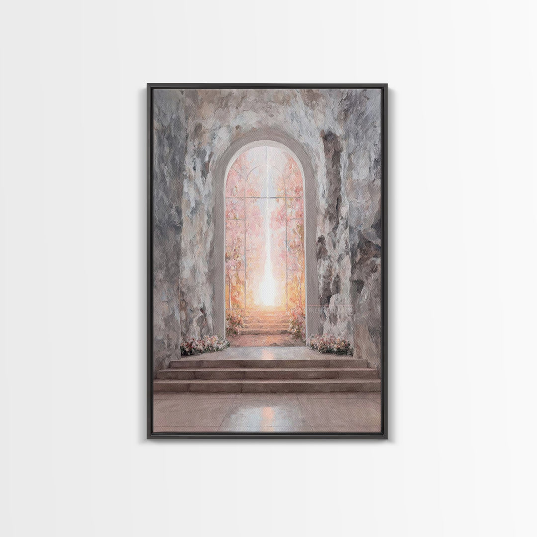 Gate Of Dawn – Framed Canvas Print – Christian Wall Art – Large Christian Art – Christian Art Canvas – Subtle Christian Art – Christian Dec