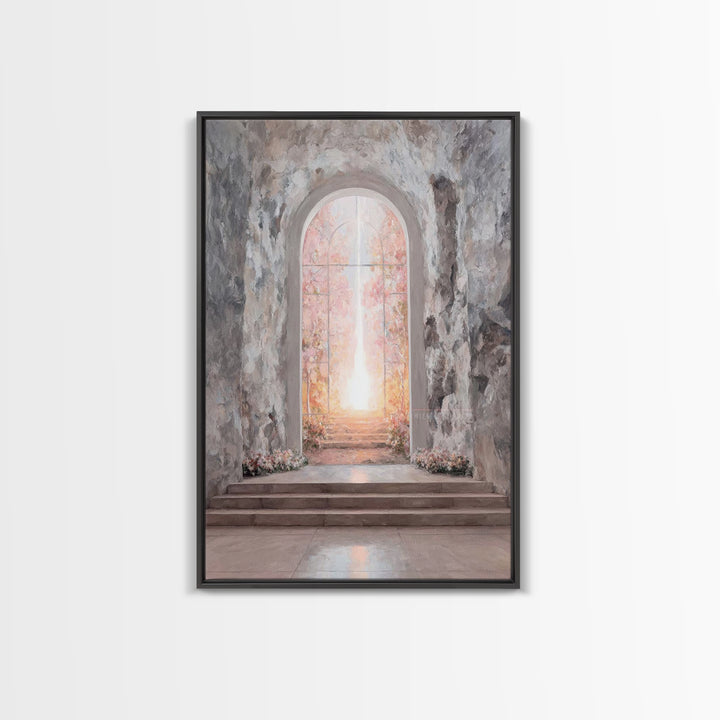 Gate Of Dawn – Framed Canvas Print – Christian Wall Art – Large Christian Art – Christian Art Canvas – Subtle Christian Art – Christian Dec