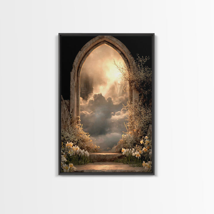 Clouds Of Promise – Framed Canvas Print – Christian Art Canvas – Christian Wall Art – Moody Christian Art – Christian Decor – Christian Art