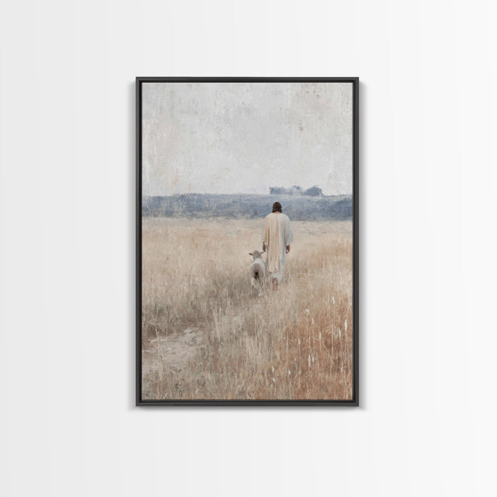 Fields of Peace – Framed Canvas Print – Christian Art Canvas – Christian Painting – Christian Wall Art – Subtle Christian Art
