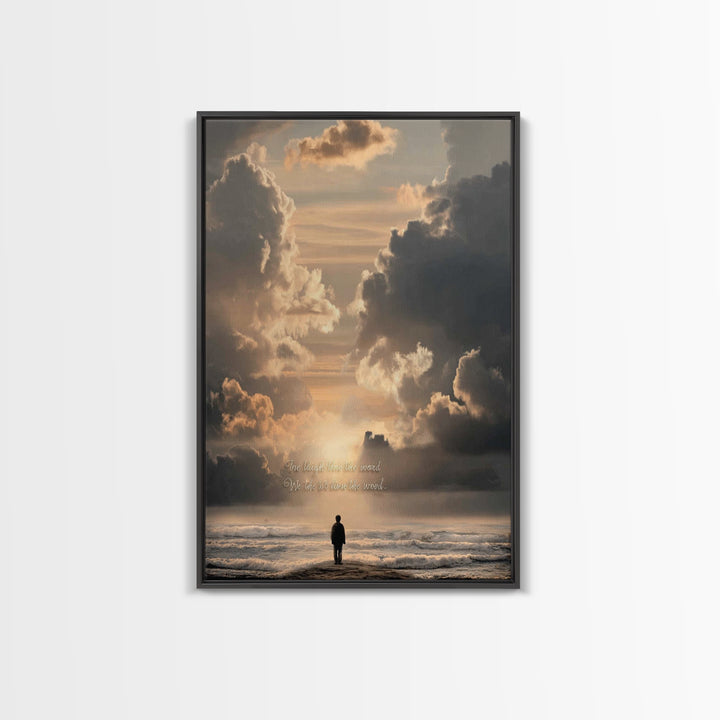 Path Of Wonder – Framed Canvas Print – Christian Wall Art – Christian Art Canvas – Jesus Painting – Christian Decor – Christmas Art