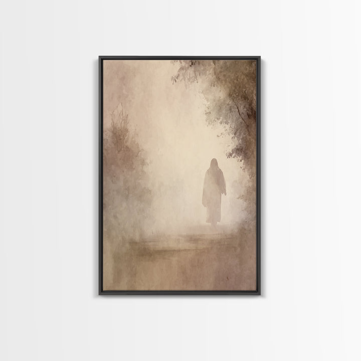 Light Of Eternity – Framed Canvas Print – Christian Wall Art – Christian Art Canvas – Jesus Painting – Subtle Christian Art – Christian Gif