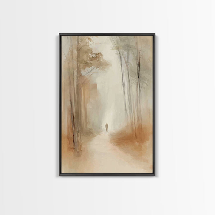 Hallowed Journey – Framed Canvas Print – Christian Art Canvas – Minimalist Christian Art – Christian Wall Art – Jesus Painting – Christian