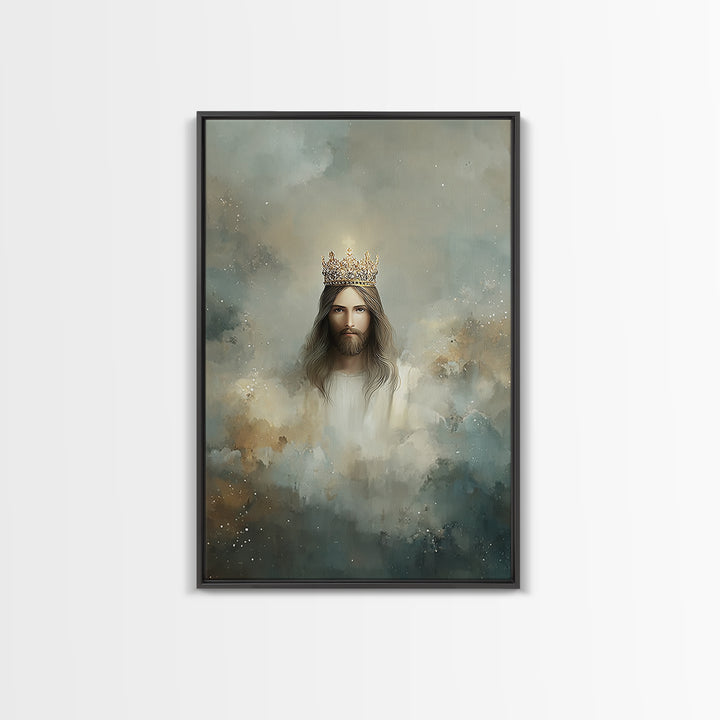 Crowned Glory – Framed Canvas Print – Jesus Art Print – Christian Wall Art – Christian Art Canvas – Christian Art – Unique Christian Art