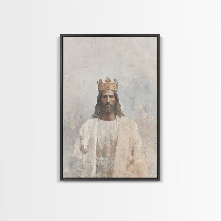 Crown Of Mercy - Framed Canvas Print - Christian Wall Art - Christian Art Canvas - Jesus Painting - Christmas Art - Christian Gifts - Faith