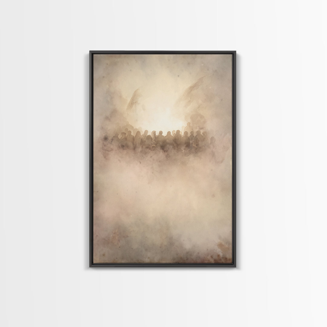 Clouds Of Glory – Framed Canvas Print – Christian Art Canvas – Christian Wall Art – Christian Art – Christmas Art Prints – Christian Christ