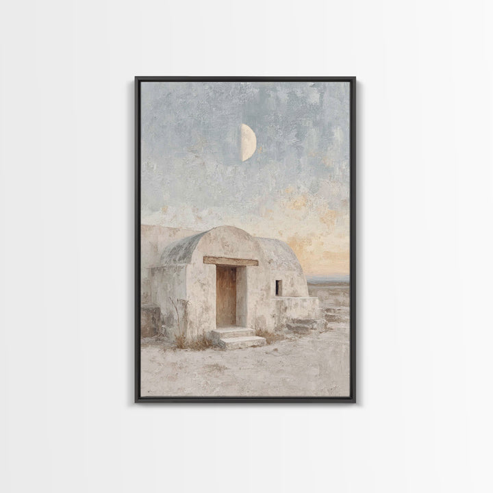 Desert Dwelling Hope, Framed Canvas Print, Christmas Art, Christian Wall Art, Christian Art Canvas, Christian Christmas Art, Christian Gift