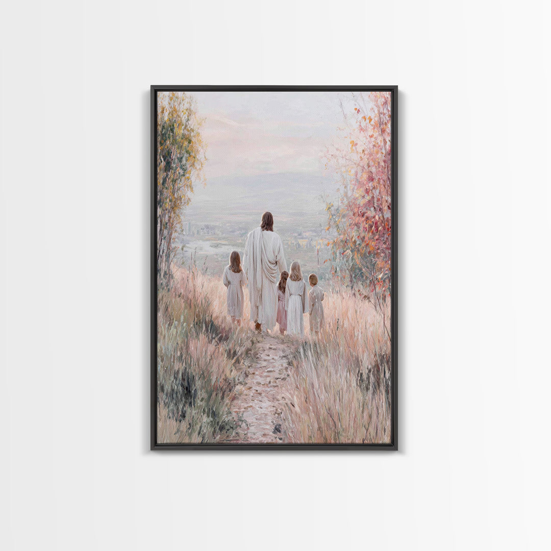 Path Of Mercy – Framed Canvas Print – Christian Wall Art – Christian Art Canvas – Jesus Painting – Christian Decor – Christmas Art